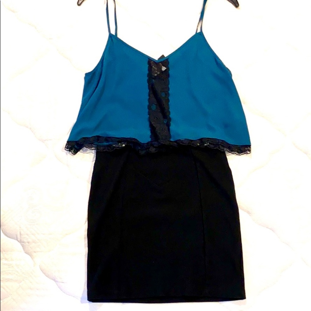 Forever 21 Lace top and pencil skirt outfit